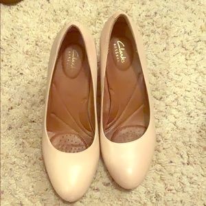Clark’s Nude Leather heels